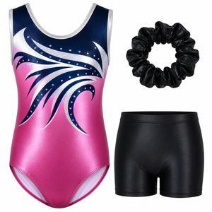 Nouvelle Arrivée 2025 Justaucorps de Gymnastique Personnalisé avec Strass Vert Imprimé par Transfert Thermique Compétition & Entraînement Gymnastique Artistique - Product Image 1
