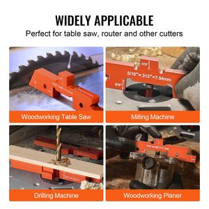 Set di 14 Barre di Regolazione in Alluminio Durevole per Tavolo Router, per Misurazioni Precise di Profondità, Altezza e Angoli - Product Image 6