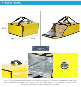 Sac isotherme économique en matériau durable pour livraison de pizzas chaudes, design personnalisé disponible, sacs isothermes - Product Image 5