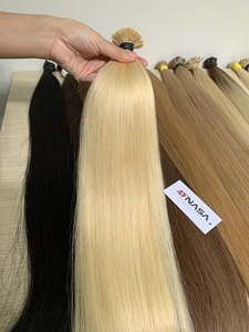 ผมแท้เวียดนามเกรดพรีเมียม 1 กก. คุณภาพ 100% ความยาว 22-26 นิ้ว สีบลอนด์ PLA # 613 สำหรับเคราติน-ทิป นาซ่า แฮร์ รุ่นแอนดี้ - Product Image 1
