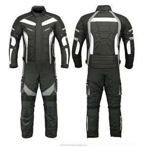 Tuta da moto da uomo giacca da moto da corsa impermeabile pantaloni tute blindate in Cordura fodera termica multicolore all'interno