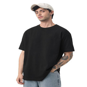 เสื้อยืดแขนสั้นผู้ชายสีดำทรงปกติ คอกลม ผ้าเจอร์ซีย์ถัก 100% ผ้าฝ้าย สีพื้น ดีไซน์ปรับแต่งได้ ผ้าไม่ยับ - Product Image 2
