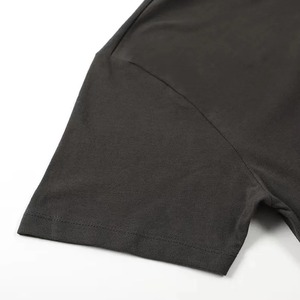 <b>Men's</b> <b>Black</b> Short Sleeve T-<b>Shirt</b> 1977 Print <b>Slim</b> <b>Fit</b> O-Neck Sporty Front Logo 100% Cotton Knitted Fabric - Product Image 6