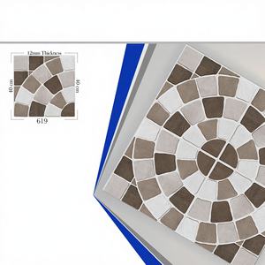 Vistaar 400x400mm Carreaux de stationnement en porcelaine rustique intégrale-Carreaux de sol antidérapants en relief pour salle de bain et extérieur - Product Image 1