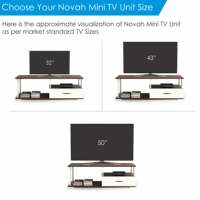 Meuble TV de Luxe Novah en Bois d'Ingénierie Bicolore avec Support pour Décodeur et Étagères pour Livres