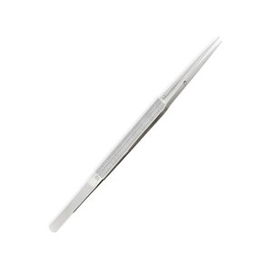 Micro Pinzas Rectas con Recubrimiento TC, Puntas de 0.5mm, Mango Redondo, Acero Inoxidable, 7.25 Pulgadas (18.5cm), Instrumentos Médicos de Oftalmología - Product Image 6