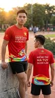 T-shirt de course léger pour événements sportifs – Collection de vêtements de sport athlétiques – T-shirt de marathon premium – Vêtements de performance athlétique