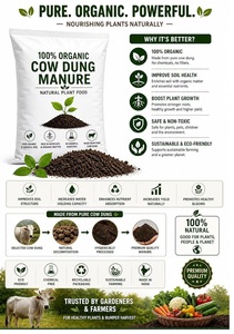 100% Organic Cow Dung Manure Natural <b>Compost</b> Fertilizer PP <b>Bag</b> Packaging Rectangle Digital Printing Potted Plants Vegetables 4 - Product Image 5