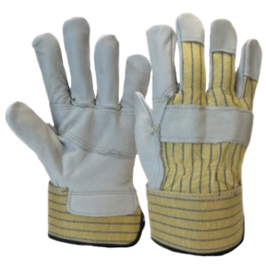 Guantes de Seguridad Reforzados de Cuero de Cabra, Cómodos y Resistentes, Guantes Industriales Canadienses con Función Antiestática - Product Image 1
