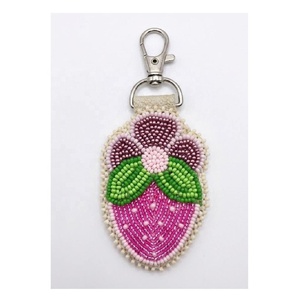 Llavero o Colgante de Bolso Hecho a Mano con Cuentas de Hoja de Monstera o Cristal, para Llaves, Bolso, Mochila, Accesorio de Regalo para Niñas - Product Image 4
