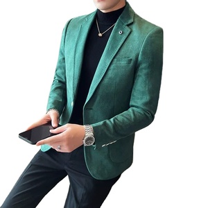 Nouvelle mode hommes Slim Fit en cuir de mouton véritable imperméable respirant élégant luxe affaires décontracté mariage grande taille costume - Product Image 1