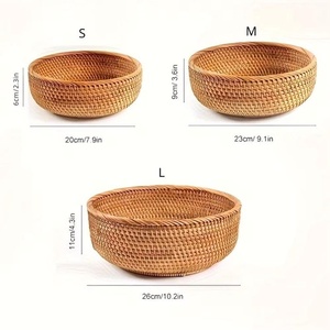 Contenedor de Alimentos de Mimbre Tejido a Mano, Estilo Vintage, Ecológico, con Diseño Multifuncional para Uso en la Cocina, 50x40x30cm - Product Image 4