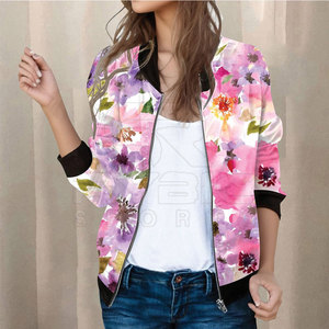 Custom Design Lifestyle Women Printing Varsity <b>Jackets</b> Fashion Focused Garment For Modern Urban Dressing For Adult - Product Image 6