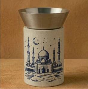Brûleur d'encens en laiton fait main avec diffuseur aromatique en bois de santal, porte-bougie décoratif toutes saisons - Product Image 6
