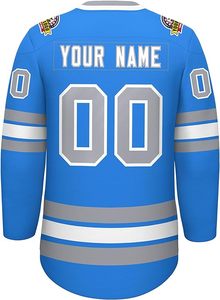 Jersey de Hockey sobre Hielo Personalizado de Alta Calidad para Práctica, Jersey de Hockey sobre Hielo Interior Navideño con Cordones, Jersey de Hockey sobre Hielo Completo Personalizado - Product Image 4