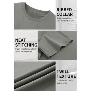 ผู้ผลิตเสื้อผ้าจากโรงงานโดยตรง เสื้อยืดผู้ชายทรงริงเกอร์ น้ำหนักเบา ทันสมัย แฟชั่นล้ำสมัย เสื้อยืดผู้ชาย - Product Image 6