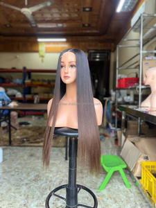 Pelucas de cabello humano al por mayor 100% crudo vietnamita marrón Ombre Color hueso recto pelucas de cabello humano doble dibujado vendedor de longitud larga - Product Image 6