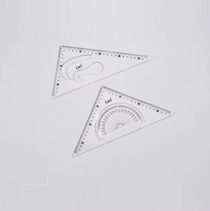 Juego de geometría de poliestireno Vikas de proveedor indio, duradero, con 2 escuadras y regla triangular de 8 y 10 pulgadas para uso escolar en matemáticas. - Product Image 6