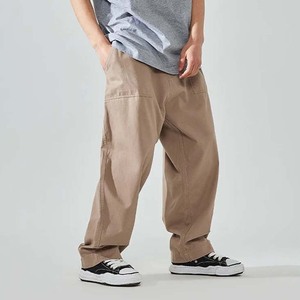Pantalones de algodón transpirables personalizados, pantalones cargo holgados de estilo casual para verano, para hombre - Product Image 1