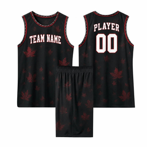 Ensemble de maillot et pantalon de basket-ball sans manches unisexe pour adultes, personnalisé, 100% polyester, tenue de sport d'été - Product Image 1