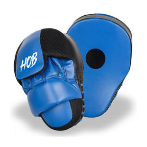 Guantes de Boxeo de Piel Sintética PU Azules OEM Personalizados de Alta Calidad, Duraderos, Transpirables, con Almohadilla Curva para Entrenamiento de Artes Marciales - Product Image 1