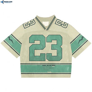 DAIZEN STAR INTERNATIONAL Men's Ice Hockey Jersey 23 Mesh V-Neck Short Sleeve Breathable Polyester Sport Apparel - Product Image 5
