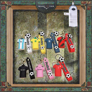 Vietnamese Brand Football Iconic <b>Keychains</b> UV Printing PVC Cartoon Multifunction 3D Shape Non-toxic Durable <b>Customize</b> <b>Keychains</b> - Product Image 6