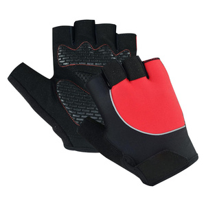 Cycling Gloves Gel Padded Half Finger Printing Breathable <b>Light</b> Weight Bicycle Workout Biking Finger Less Gloves - Product Image 1