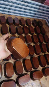 Vellet COLOUR 15-25cm ชามแป้งไม้มะม่วงขัดเงาสำหรับตกแต่งบ้านเทียนหัตถกรรม saniya - Product Image 4