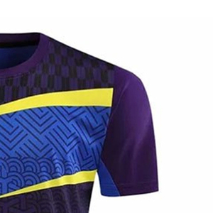 Conjunto de Uniforme de Tenis Corto Transpirable de Alta Calidad para Hombre, Logotipo Delantero y Trasero, 100% Poliéster, Secado Rápido, Anti-UV, Color Personalizado - Product Image 5