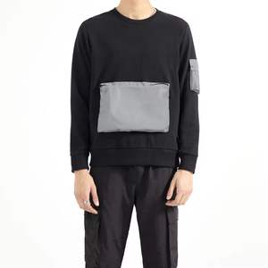 Wholesale 300gsm 100% Cotton Long Sleeve T-<b>Shirt</b> Custom Logo Oversize Men's Full Sleeve <b>Shirt</b> with Collarless Design - Product Image 5