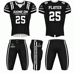 Nouvel ensemble d'uniformes de football américain, style confort, conception OEM, découpe automatisée, coupe décontractée grande taille, service OEM disponible - Product Image 1
