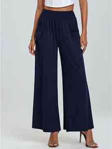 Women Streetwear Regular Fit Drawstring Mid Waist Solid Color Pencil Pants High Quality Casual Eco-Friendly OEM Service - Product Image 2