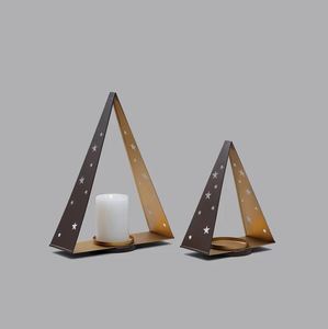 Bougeoir votif en fer sur mesure pour les décorations de Noël intérieures et extérieures Fêtes du Nouvel An-Design indien - Product Image 1