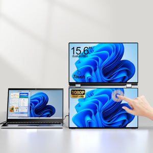 كمبيوتر محمول بشاشة مزدوجة تعمل باللمس مزدوجة 60 هرتز من Eimio جديد ، كمبيوتر محمول بشاشة تعمل باللمس مزدوجة ، مراجعة شاشات العرض بوصة - Product Image 3