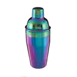 Coctelera metálica con acabado brillante arcoíris para fiestas, precio al por mayor - Product Image 6