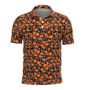 เสื้อโปโลกอล์ฟพิมพ์ลายตามสั่ง แห้งเร็ว 100% โพลีเอสเตอร์ สำหรับผู้ชาย แขนครึ่งตัว ระบายอากาศได้ดี เป็นมิตรกับสิ่งแวดล้อม ลายเรียบ - Product Image 3