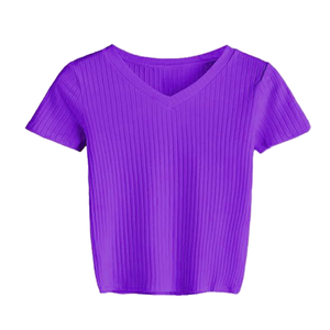 100% polos personnalisés en coton bio pour femmes avec logo brodé T-shirt doux d'été Vêtements décontractés respirants de haute qualité - Product Image 6