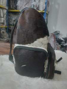 Genuine Hair-On Leather <b>Backpack</b> Premium Travel Laptop Bag Custom Logo Wholesale Supplier Manufacturer Bulk LHBP-0046 - Product Image 5