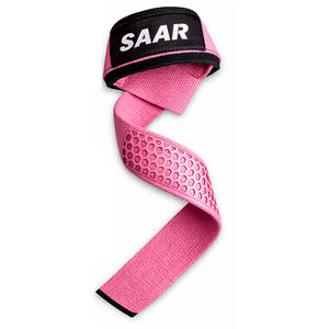 Correas de Levantamiento Profesionales SAAR INDUSTRIES, Color Rosa, Antideslizantes, con Agarre de Silicona en Forma de Panal, Acolchadas de Neopreno, Ajustables para Levantamiento de Pesas - Product Image 6