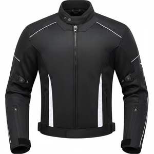 Wholesale New Arrivals Latest Design Embossing Logo Customizable Leather Plus Size Waterproof Racing Jacket - Product Image 3
