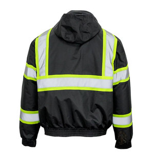 Veste de travail haute visibilité réfléchissante pour hommes, en polyester, avec fermeture éclair et poches - Product Image 4