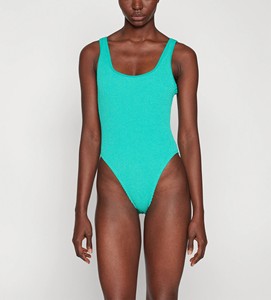 Justaucorps de danse, gymnastique, ballet et fitness personnalisé, élégant, au design unique, extensible dans les quatre sens, orné de cristaux, sans manches, moulant et brillant - Product Image 1