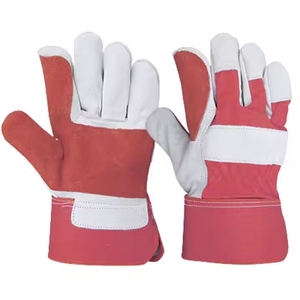 Best Performance Reinforced Cowhide Split Leather Heat Resistance Anti-static Durable Industrial Safety <b>Workwear</b> <b>Gloves</b> - Product Image 2