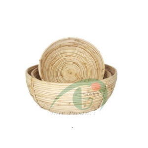 Handicraft Pot 100% Natural by sea grass & <b>jute</b> wire hand made by women Storage <b>Basket</b> Size Round Weave supplier from Bangladesh - Product Image 2