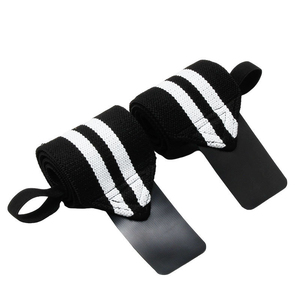 Sangles de poignet élastiques en coton épais et résistant de qualité professionnelle pour haltérophilie, équipement de musculation - Product Image 1