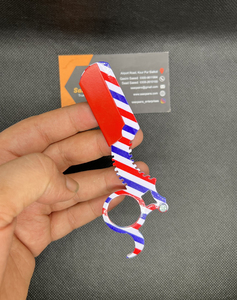 มีดโกนหนวดแบบใบมีดเดี่ยวโค้ง Saaqaans Enterprises Professional Safety Pro Grade รุ่น Curve Wave สีส้ม ผลิตจากใบมีดสแตนเลสนำเข้า - Product Image 3
