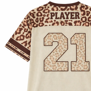 Camiseta de fútbol de malla oversize para mujer, cuello en V, transpirable, de poliéster, estilo urbano, con estampado de números, para deportes de equipo, OEM - Product Image 4
