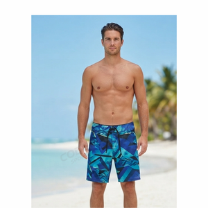 Pantalones Cortos de Baño Personalizados para Hombre, Estilo Urbano, de Verano, con Cordones, Sólidos, Ecológicos, con Estampado por Transferencia Térmica, Ajuste Holgado y Transpirables - Product Image 3