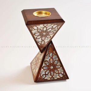 Hand-Made Wooden Incense <b>Burner</b> With Arabic Calligraphy Design Sandalwood Material Religious Use All-Season Aromatic Diffuser - Product Image 6